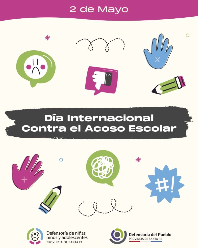 2 De Mayo: Día contra el acoso escolar