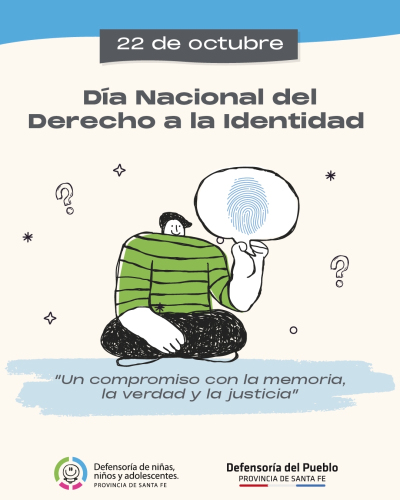 22 de Octubre: Día Nacional del Derecho a la Identidad