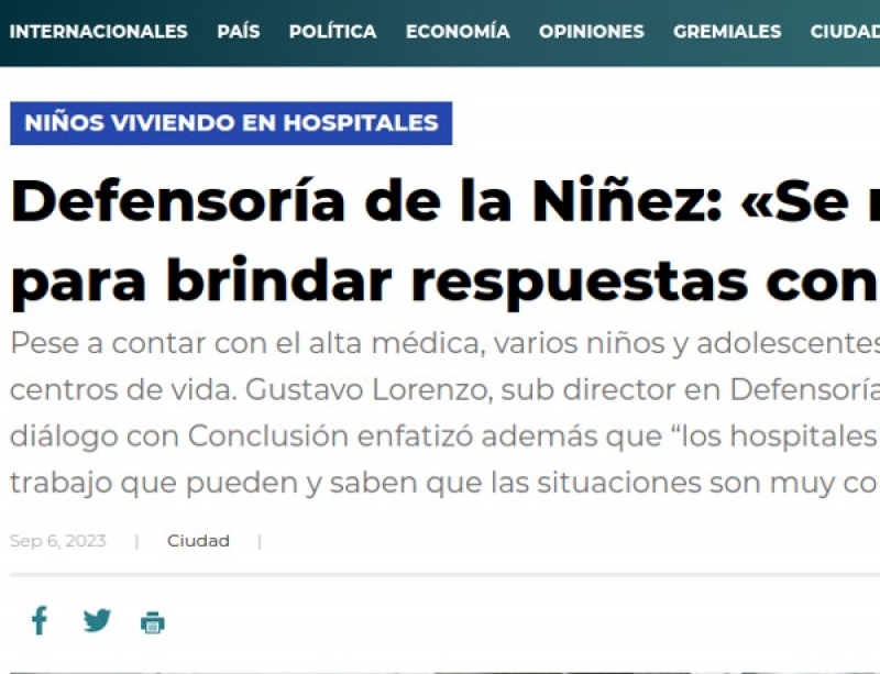 "Se necesitan políticas integrales para brindar respuestas concretas"