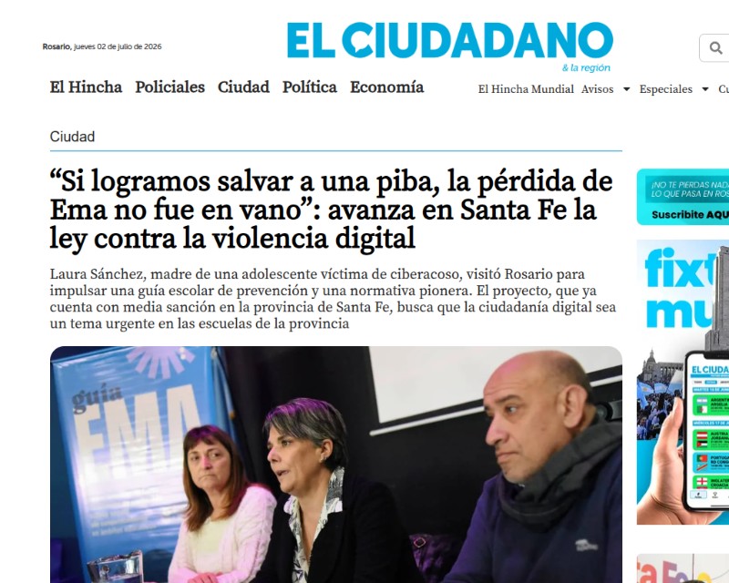 Avanza en Santa Fe la ley contra la violencia digital
