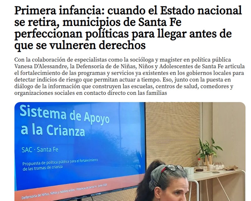 Municipios de Santa Fe y las políticas de Primera infancia
